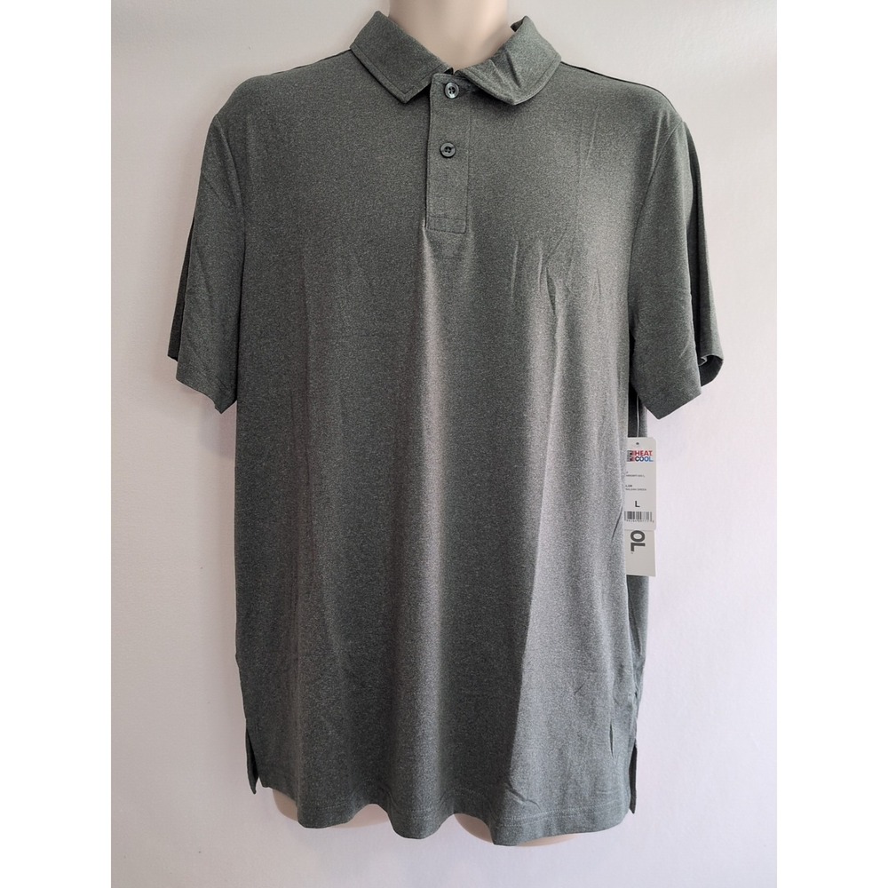 NWT‎ 32 Degrees Cool Men's Ultra Lux Polo Shirt Lightweight Balsam Green Large